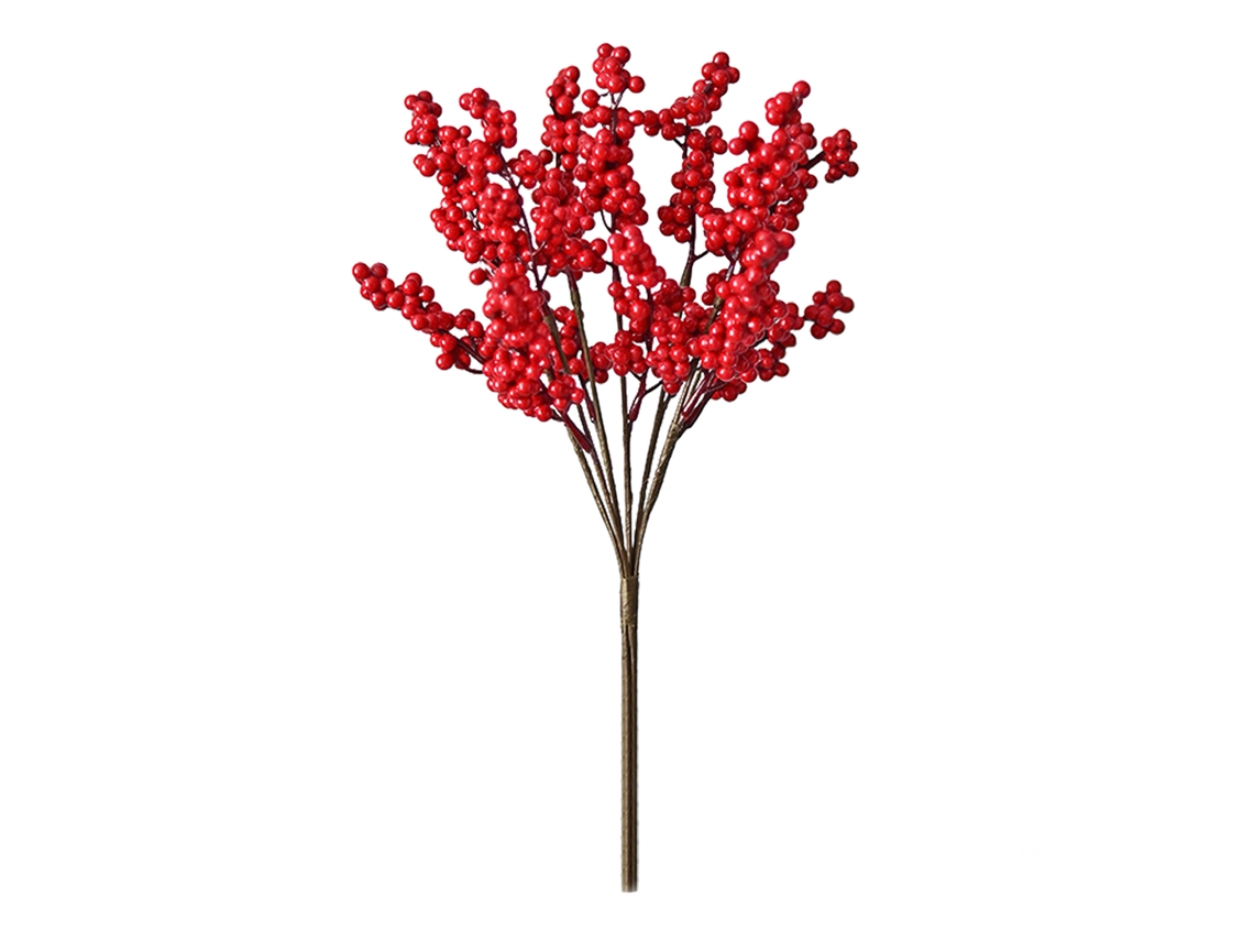 Laxiscreed Arranjo Floral De Frutas Vermelhas Fortune Com 7 Ramos Para Decoração De Mesa