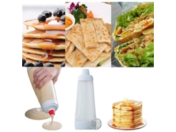 Garrafas de mistura com bola para crepes e bolos, material seguro Marca