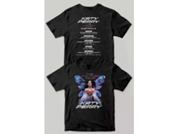 Camiseta Katy Perry The Lifetimes Tour | Preta Unissex Mais Vendida Tamanho: G
