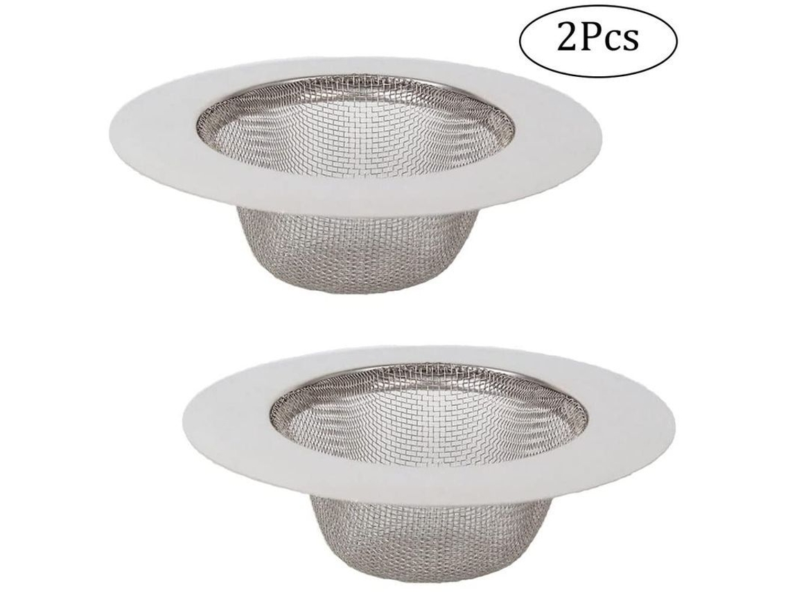 2 Filtros De Pia De Cozinha Em Aço Inoxidável, Strainer Anti-bloqueio Para Pia, Banheiro E Chuveiro