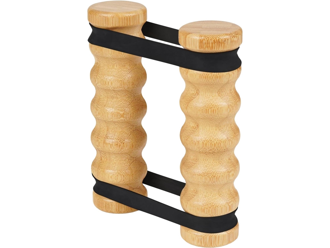 Equipamento Para Treino Da Parte Superior Do Corpo Bastão De Resistência Ajustável Com Cabo Madeira