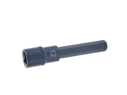 Bit de Soquete Hexagonal Aço S2 Liga Ferramenta Pneumática Elétrica Resistente À Oxidação Hardware Industrial 141g