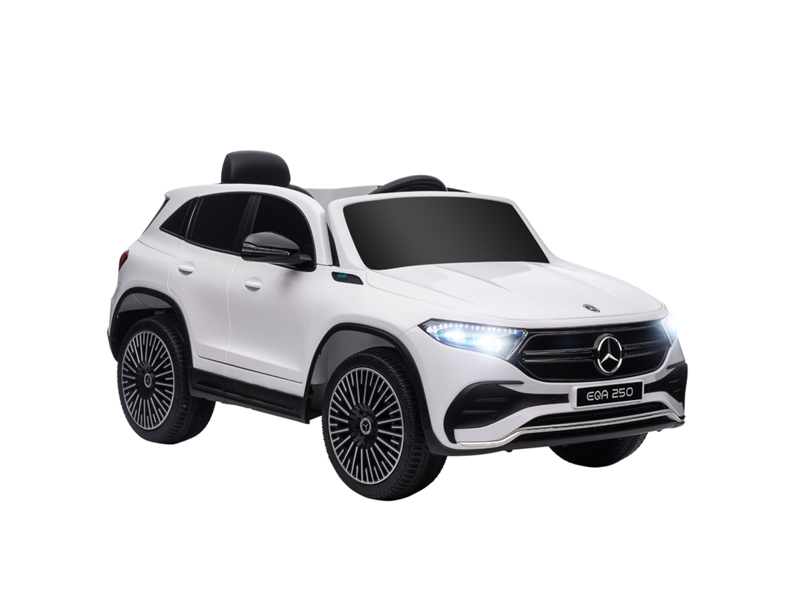 Carro Elétrico Para Criança Pp E Metal Cor Branco 111,5x69x52,5 Cm Homcom