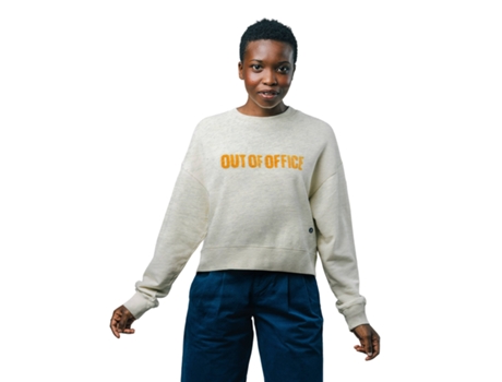 Sweatshirt  BRAVA FABRICS Mulher (Algodão - Cinzento - M)
