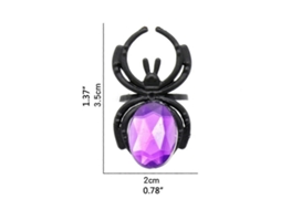 Anel De Aranha De Plástico Novidade Brinquedos De Halloween Cores Aleatórias Ly Ebike