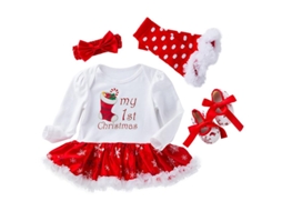 Conjunto de 3 Peças de Body de Natal ALLINLESS