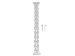 Peça De Pulseira De Relógio De Aço Inoxidável Polido, Corrente Elegante 17,5 X 2,3 Cm, Acessório De Moda Olysi Shop