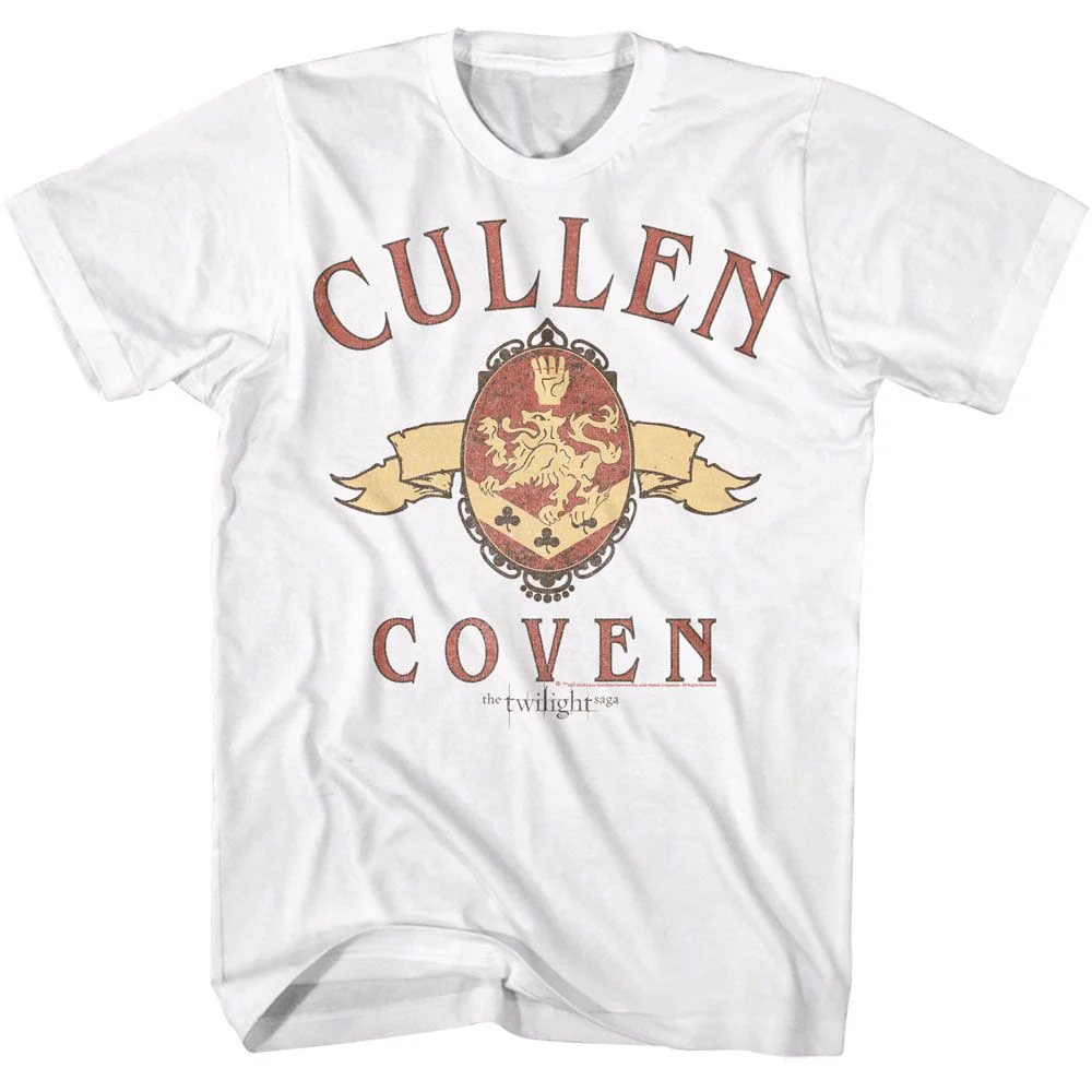 Unisex Adult T-shirt Rockinstone Twilight Movie Cullen Coven Preppy White Sizexxl