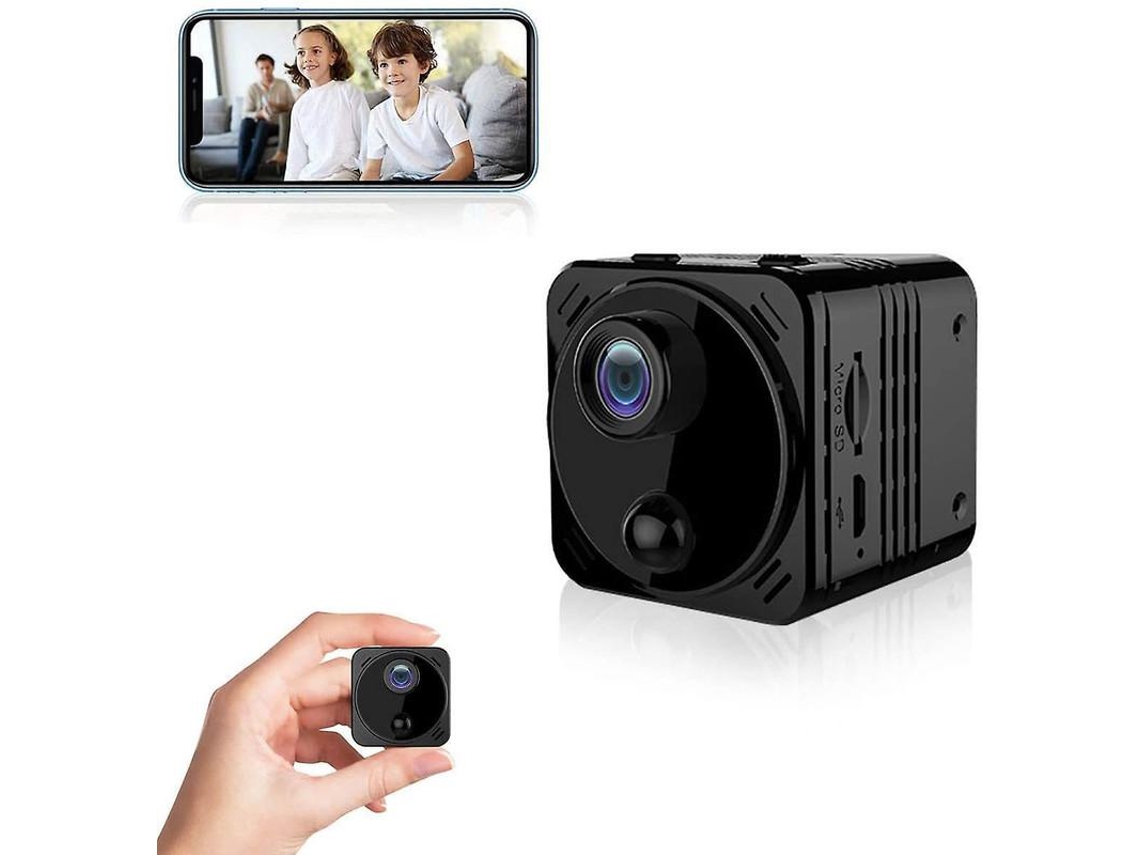 Câmera Espiã Mini Oculta 4k/1080p Wifi, Aplicativo De Telefone, Corte Infravermelho, Visão Noturna, Nanny Cam/detecção De Movimento Yizhood (preto)