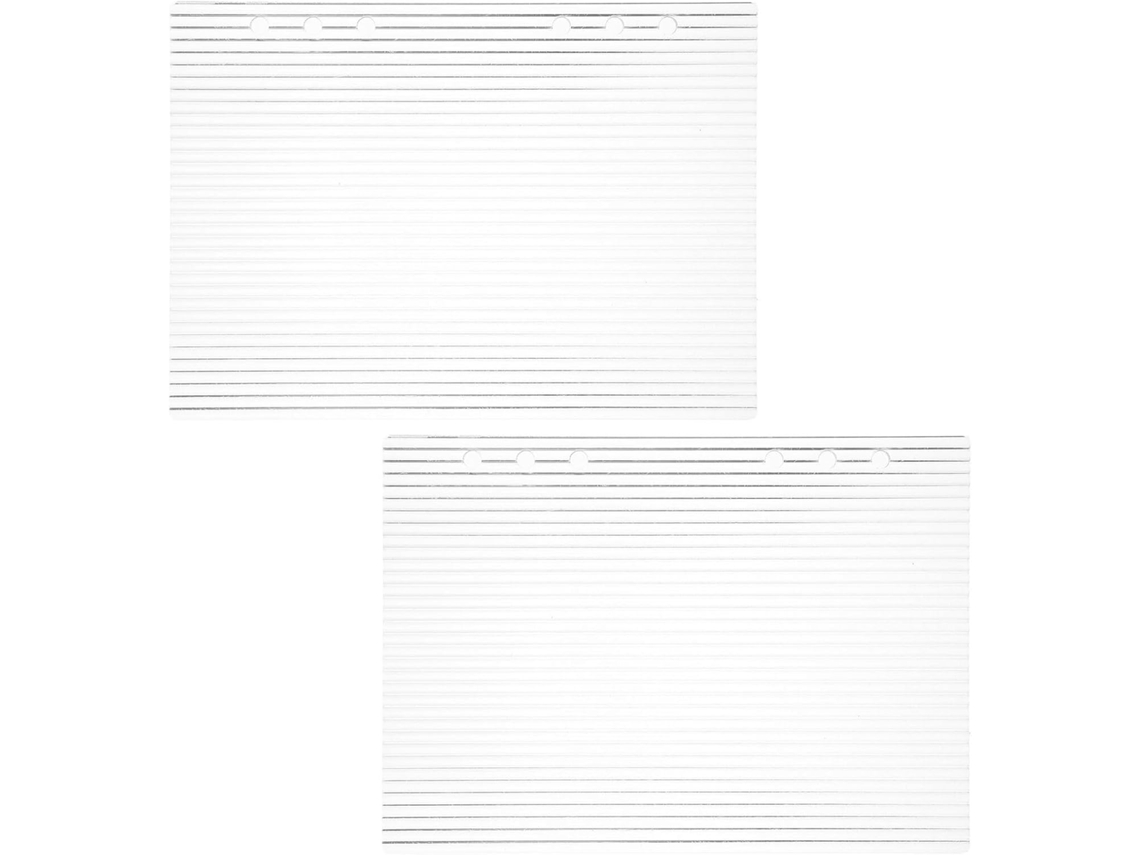 Capa de caderno recarregável em acrílico Pretyzoom, 2 peças, transparente e moderna, ideal para agenda escolar e diário.