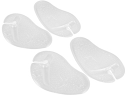 Conjunto De 4 Protetores Metatarsais Gel Transparente Para A Parte Frontal Do Pé, Antiderrapantes, Macios E Confortáveis