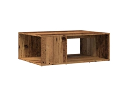 Mesa de Centro MAISON EXCLUSIVE em Derivados de Madeira Madeira Velha (90x67x33 cm)