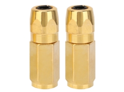 2 Peças De Bico Plano De Grosso Para Pistola De Grosso Acessórios De Lubrificação (ouro)