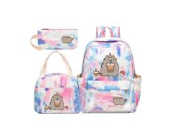 Mochila Arco-íris Que Muda De Cor, Conjunto De Três Peças, Mochila Escolar, Gradiente, Branca ~ 1, Conjunto De Três Peças, Mochila Escolar