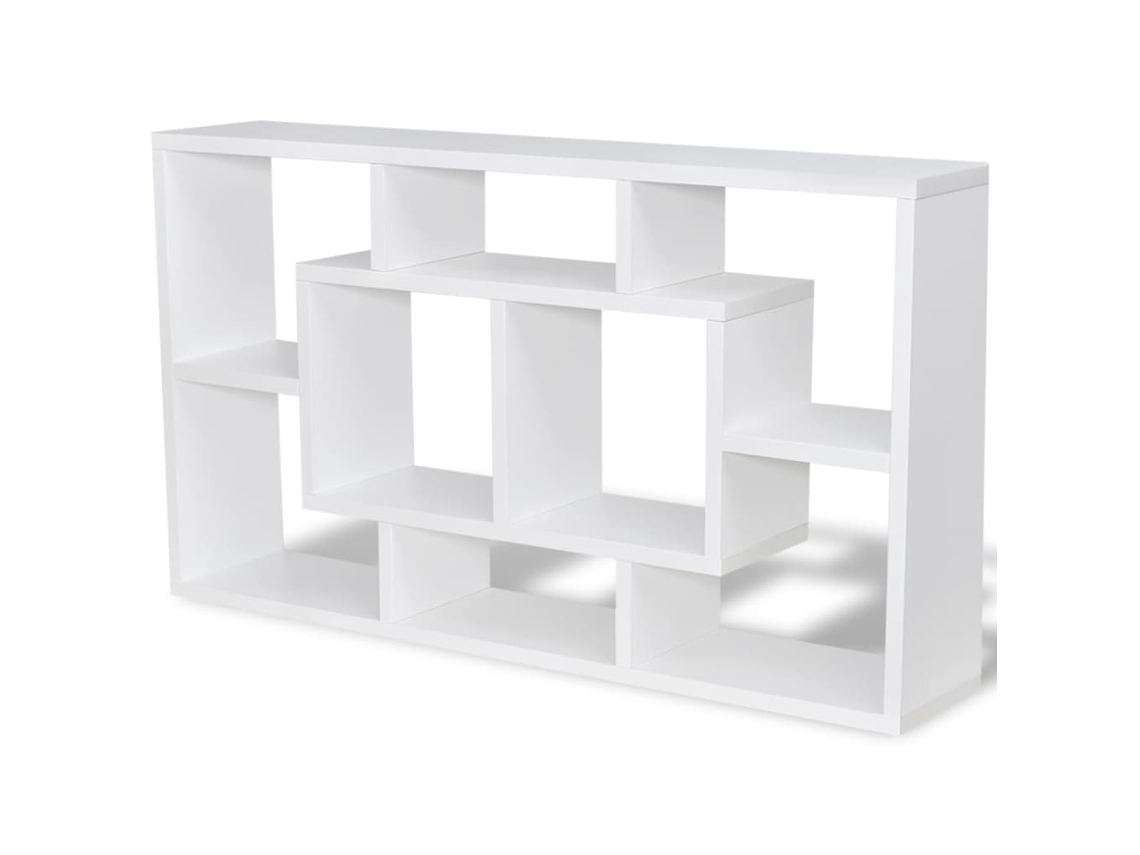 Wall Mounted Shelf, Wall Mounted Shelves Vidaxl Branco Madeira Processada (n/a)
