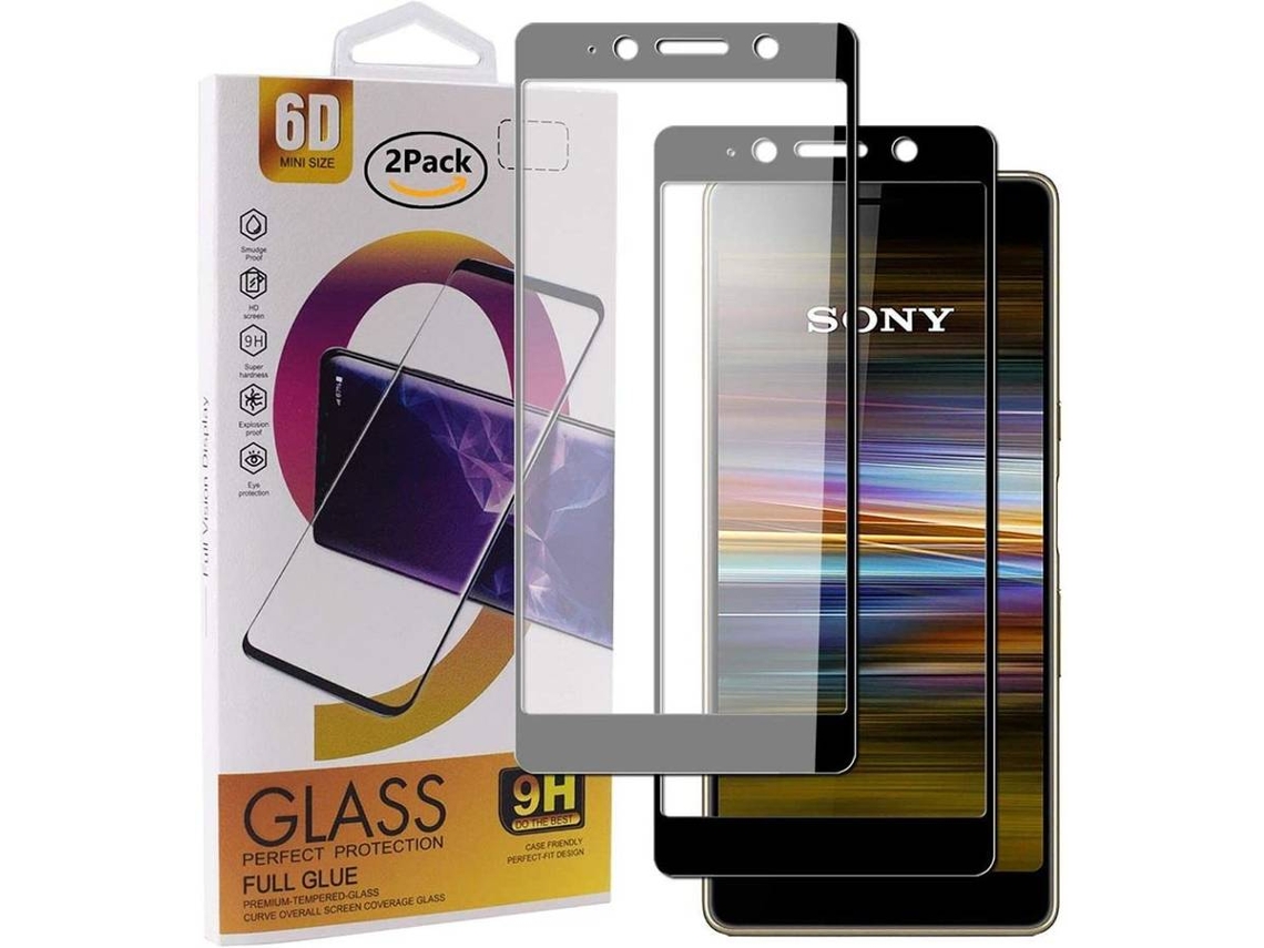 Película Vidro Temperado Sony Xperia L3 HONGWE. Cobertura Completa Preto