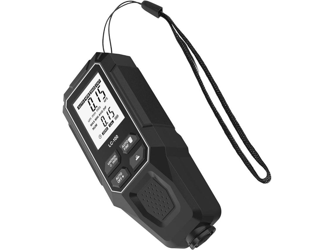 Medidor De Espessura Tinta Automotiva Em Tempo Real Com Tela Lcd,