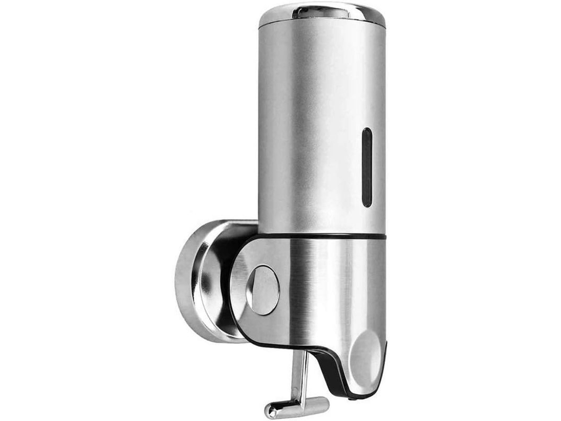 Dispensador de sabonete manual de parede, 500ml, plástico resistente para cozinha, hotel, shampoo e condicionador.