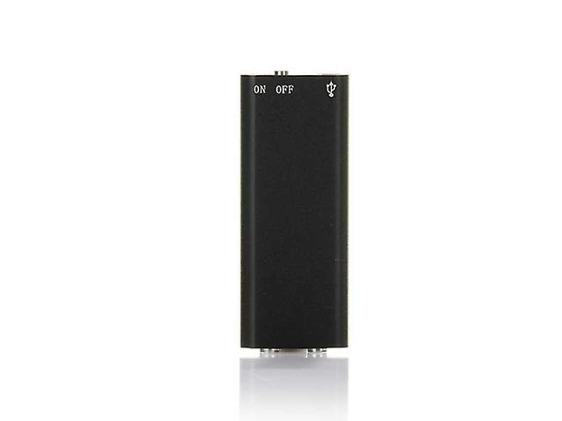 Gravador De Áudio Digital Mini Usb Ativado Por Voz, Mp3 Player 192kbps Gravação 32gb Yizhood (preto)