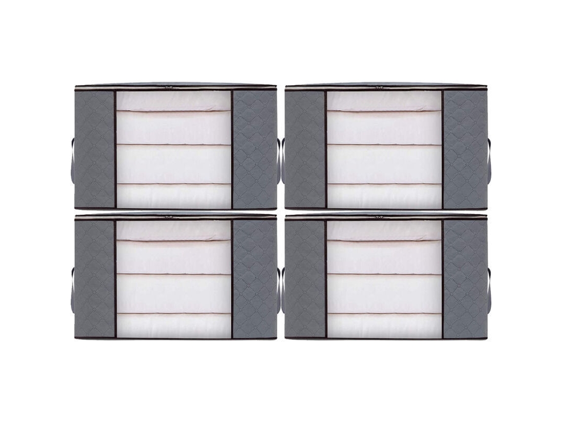 Conjunto De 4 Sacos Grandes Para Guardar Roupas, Dobráveis, Para Mudança, Com Capas Para Cobertores, Brinquedos E Roupas