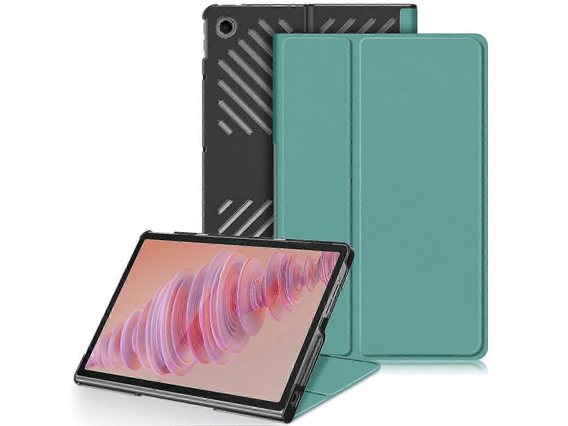 Capa Para Lenovo Tab Plus 11,5 Polegadas Tb351fu Com Suporte Em Couro Dissipação De Calor Preto/cinza Escuro Tuotuo
