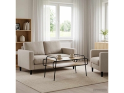 Vidaxl Mesa De Centro Carvalho Arttisan 100 X 50 X 51 Cm