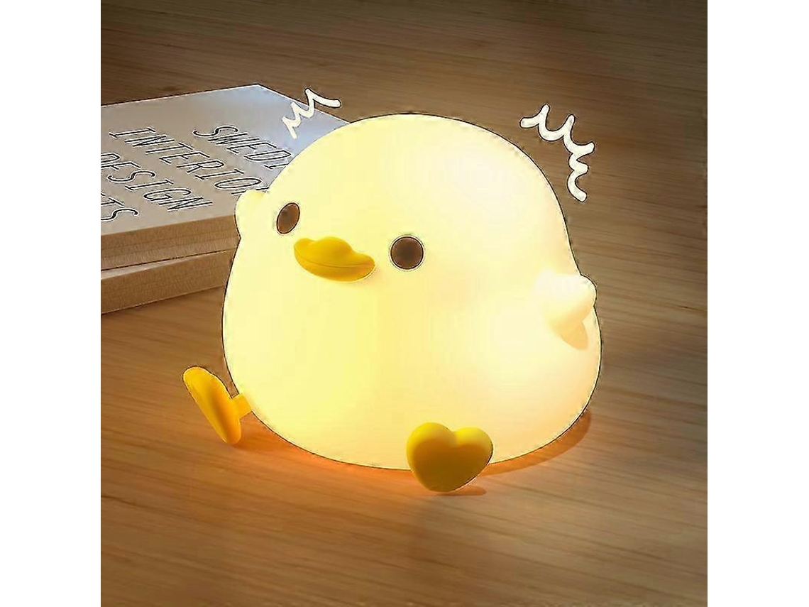 Luminria Noturna Pato Fofo De Silicone, Luminria Noturna Pato Dodo Para Quarto Infantil Presentes Especiais Aquaforge