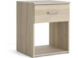 Mesa de Cabeceira 1 Gaveta Lisboa (Cor Carvalho - 37.6x35.95x47.5 cm)