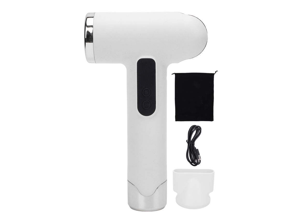 Aetheria secador de Cabelo Sem Fio Recarregável Usb 100000rpm Portátil 200w Branco para Viagem Lar