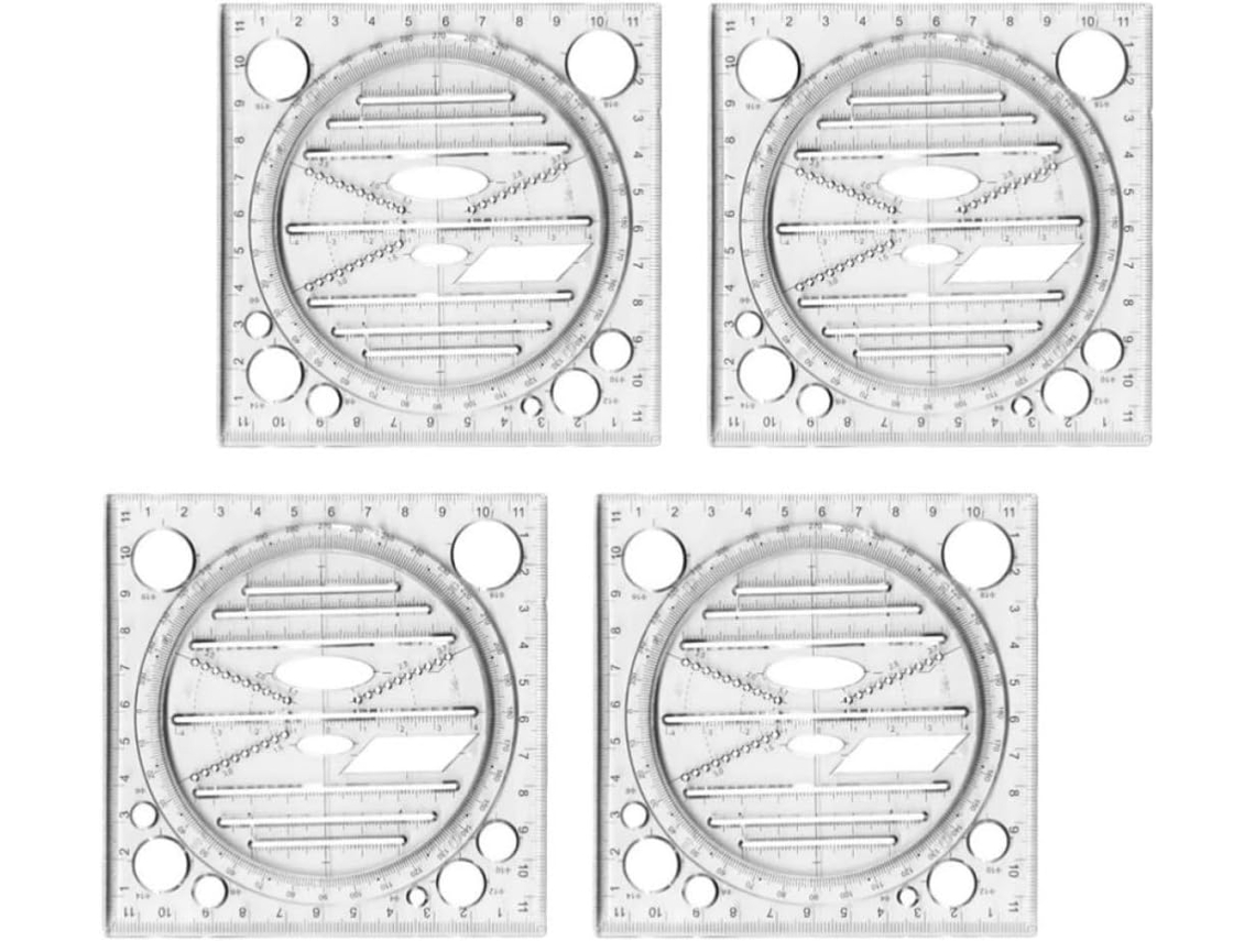 Conjunto de 4 mesas de desenho giratórias de plástico para estudantes, com suporte multifuncional portátil para transferência de desenhos.