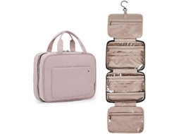 Bolsa De Toalharia De Viagem Com Gancho, Organizador Resistente À Água (rosa Bebê) Rosa