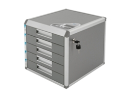Gabinete De Arquivo, Armazenamento Com 5 Camadas, Design Com Fechadura, Prata, 1 5 Células Oem