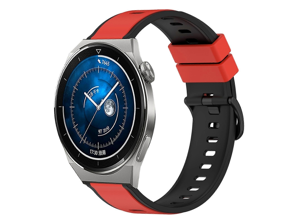 Pulseira De Silicone Bicolor Para Huawei Watch Gt3 Pro 46mm 22mm