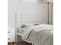 Vidaxl Cabeceira De Substituição 107 Cm Metal Branco