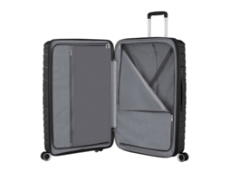 Mala grande preta American Tourister Flytwist, 78 cm, rodas expansíveis de 4 rodas