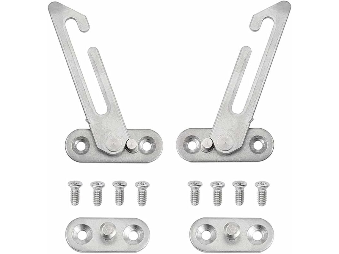Abridores de janela Slowmoose UPVC 304 de aço inoxidável (pacote com 2) com parafusos para janelas esquerda e direita.