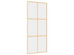 Porta Deslizante VIDA XL Vidro Esg/Alumínio Dourado 90X205 Cm