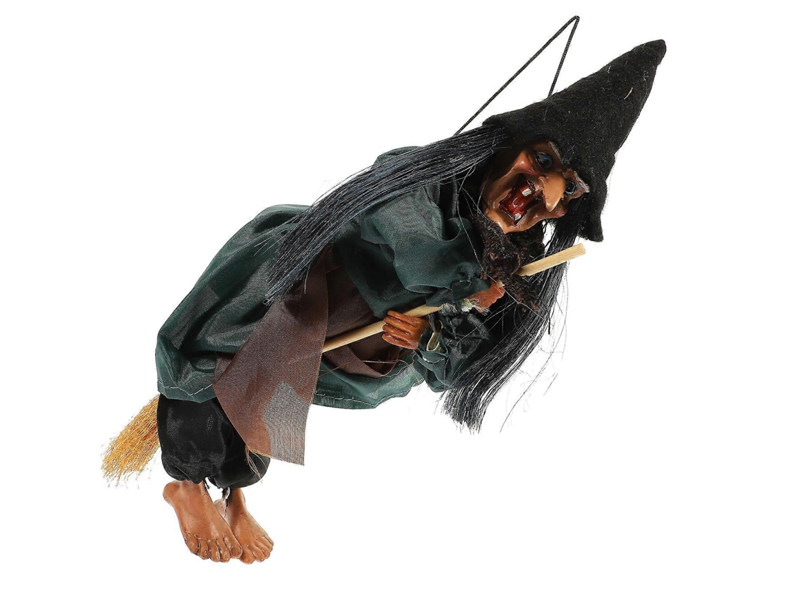 Bruxa Pendurada de Halloween Com controlo de Som E Toque, Cor Aleatória
