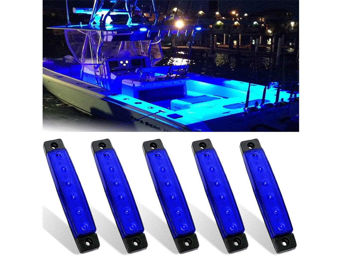 5pcs Business de Luzes Náuticas 12v, Impermeáveis, Luz de Popa para Navios, Canoagem, Lanterna de Navegação