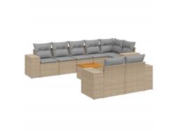 Garden Sofa Set, Garden Sofa Sets Vidaxl Bege Rattan / Vime (n/a)