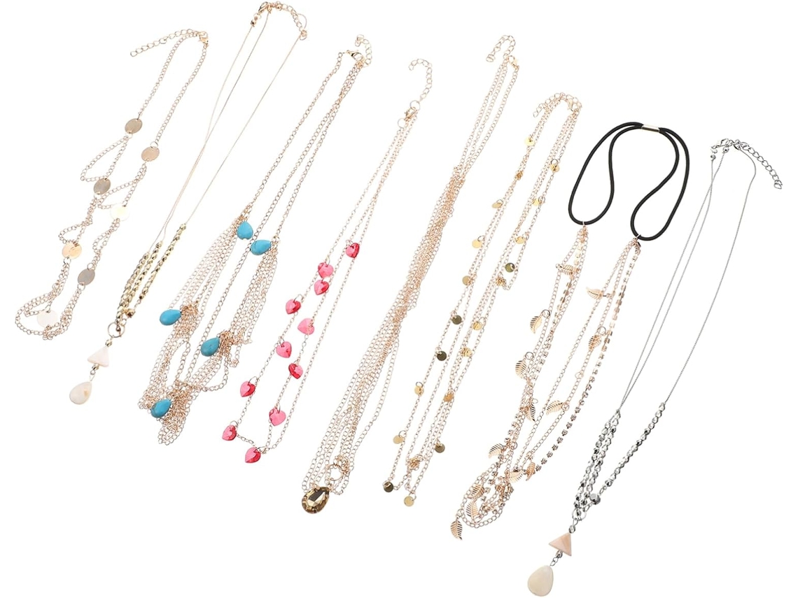Conjunto De Joias Elegante E Moderno Com Corrente Para Tiara E Acessórios De Cabelo Para Mulheres (para Uma Pessoa).