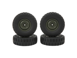Mali 4pcs Pneus de Carro Rc de Alto Desempenho para Modelo Unimog P06 Rodas de Carro Controle Remoto Verde