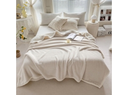 Manta de Lã Berbere Fansu Cor Sólida Super Macia e Fofa Ideal para Cama Lençóis o Inverno 200x230cm, Macio, Qu