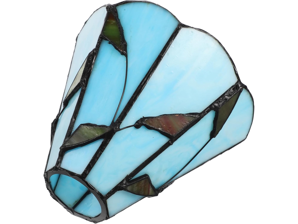 Difusor de Luz Decorativo em Vidro Azul Estilo Vitoriano para Luminárias de Parede, Teto e Pendentes. SFUSHOS