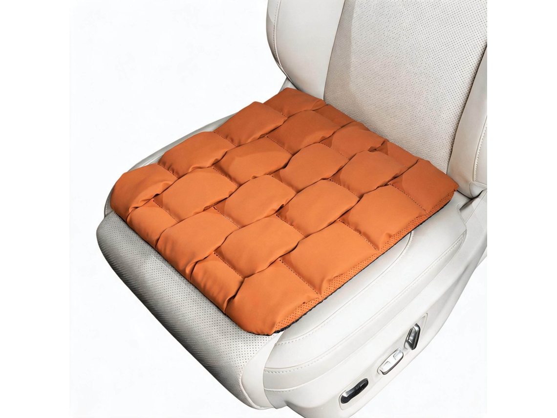 Almofada Universal para Assento de Carro HENTEN HOME Resistente a Manchas, Respirável, Absorvente de Impactos e Aliviador de Pressão Laranja
