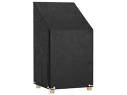 Garden Chair Cover, Garden Chair Covers Vidaxl Preto Polietileno (65 X 65 X 80/120 Cm)