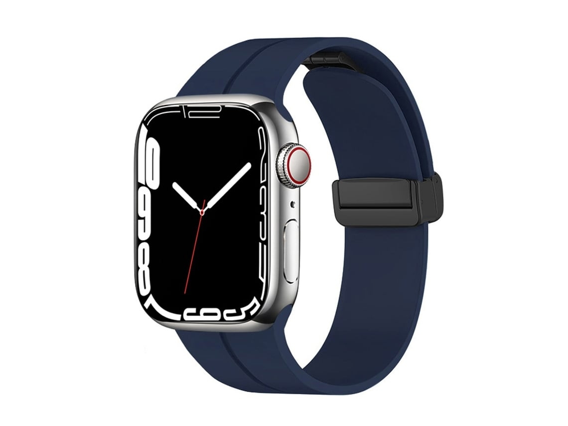 Bracelete para Apple Watch 42/44/45Mm Sport com Fecho Magnético Preto