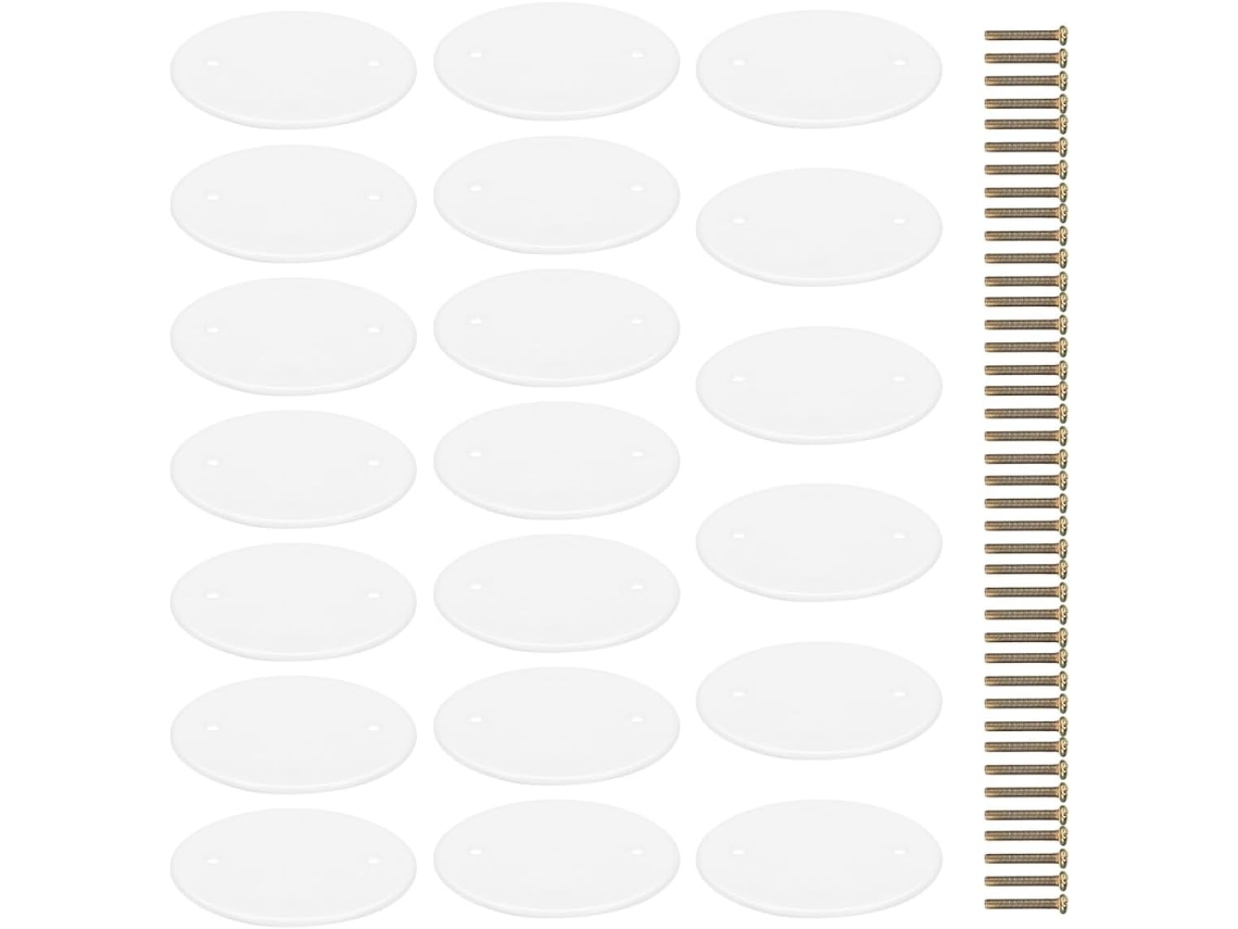 20 Capas Redondas Para Luminárias De Teto, Unidades De Plástico Resistentes Para Placas De Teto.