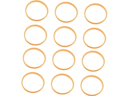 Conjunto De 48 Pulseiras Elásticas Silicone Laranja Para Mulheres E Homens, Ideais Para Esportes, Festas De Aniversário