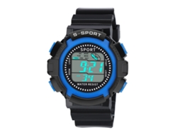 Reloj Electrónico Deportivo Casual Con Correa De Pvc Y Movimiento Digital Azul